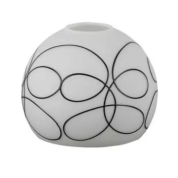 Сменный стеклянный плафон 42 мм, белый абажур для подвесного светильника, лампы, настенного бра, декоративная лампа