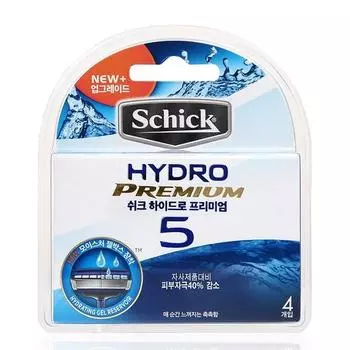 Сменный стержень для бритвенных лезвий Schick Hydro5 Premium, 4 шт., 1 шт.