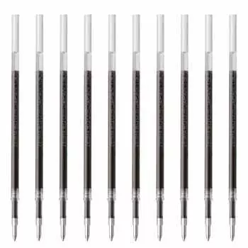 Сменный стержень для шариковой ручки на масляной основе ZEBRA EQ-0.5, черный, 10 шт. B-REQ5-BK