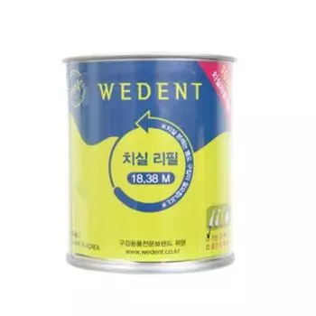 Сменный стержень для зубной нити Weeden, тонкая нить S 18 м, 10 шт., 1 шт.
