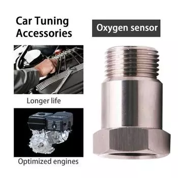 Сменный удлинитель датчика O2, серебристый цвет с болтовым креплением серебряный