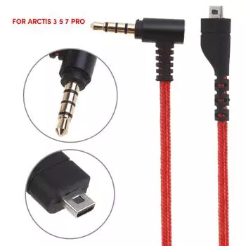Сменный удлинительный кабель для наушников Arctis 3 5 7 Pro, улучшенный звук, шнур для гарнитуры длиной 200 см/78,74 дюйма