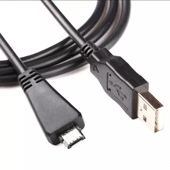 Сменный USB-кабель для передачи данных, синхронизации и зарядки камеры, совместимый с цифровыми камерами Sony, Sony W360, W380, W390, W570, TX100, TX66, H70, HX100, HX9