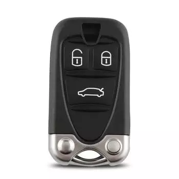 Сменный заготовка для ключей, совместимая с 159 Brera 156, 3 кнопки, интеллектуальный брелок с дистанционным управлением, чехол в виде ракушки, необрезанные лезвия, автозапчасти