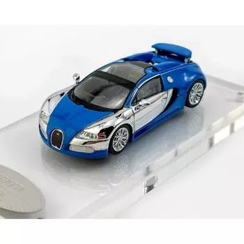 Смертный 1:64 Покрытие Серебристо-Синий Veyron SS Спортивная Модель Литой Металлический Автомобиль Новая Коллекция