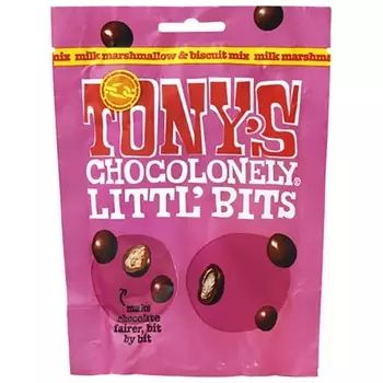 Смесь для зефира и печенья Tony s Chocolonely Littl Bits 100 гОсобенностиЭтот шоколадный шарик сделан из мОсобенностиЭтот шоколадный шарик сделан из зефира 1