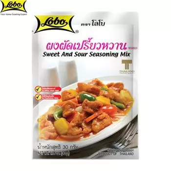 Смесь кисло-сладких приправ Lobo, без добавления искусственных красителей и консервантов / на 2-3 порции, Thai Food, 30 г 30 g