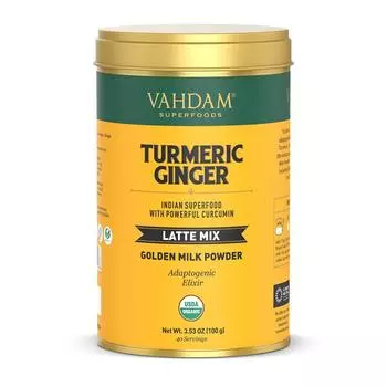 Смесь латте из Куркумы и Имбиря (100 г), Turmeric Ginger Latte Mix, VAHDAM