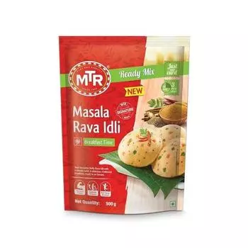 Смесь MTR Masala Rava Idli - Смесь для завтрака | Быстрый завтрак | Смесь для мгновенного приготовления | Готовый к приготовлению южноиндийский завтрак | 500 г