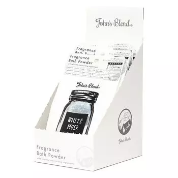 Смесь соли для ванны «Белый мускус», 12 пакетиков, набор в коробке, порошок для ванны, молочно-белый, увлажняющий, John s OA-JOH-32-1