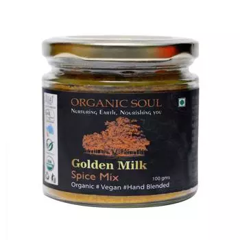Смесь специй Золотое молоко (100 г), Golden Milk Spice Mix, Organic Soul 1x100g