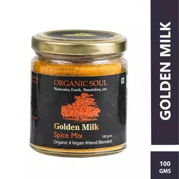 Смесь специй Золотое молоко (100 г), Смесь специй Golden Milk Organic Soul 100 gms