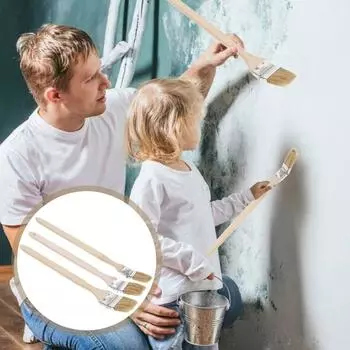 Смешанная свиная грива, локоть, кисть для рисования, ручка из массива дерева, универсальная щетка для удаления золы style 1