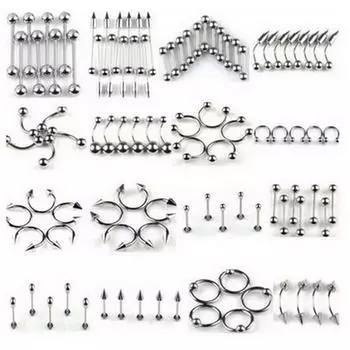 Пирсинг из титанового сплава. 85 шт