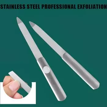 Смешанная упаковка 3 размеров пилочка для ногтей, косметические инструменты кусачки для ногтей, нержавеющая сталь профессиональная отшелушивающая двусторонняя наждачная бумага
