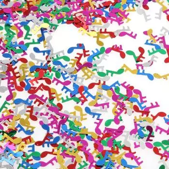 Смешанные блестящие музыкальные ноты конфетти для украшения стола на свадьбе