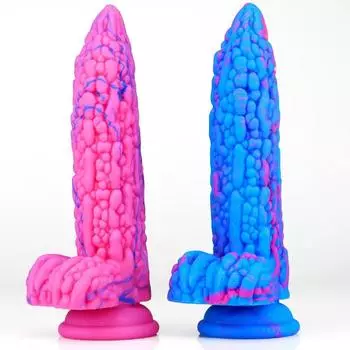 Смешанный цвет искусственный пенис протез пениса альтернатива инопланетная мастурбация секс-игрушки для женщин