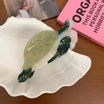 Смешная большая морская черепаха ацетат волос коготь креативный океан животное акула клипса для женщин девочек модные аксессуары для волос подарки A2