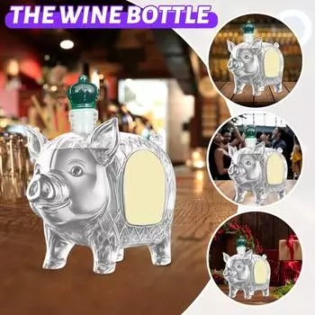 Смешная бутылка французского виски, 3D-гравированные бокалы для виски, винная стеклянная бутылка для виски для собак, Fanyil Eaglory, уникальный графин для вина, для мужчин One Size