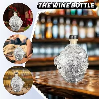 Смешная бутылка французского виски, 3D-гравированные бокалы для виски, винная стеклянная бутылка для виски для собак, Fanyil Eaglory, уникальный графин для вина, для мужчин One Size