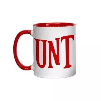 Смешная грубая кружка Керамическая кофейная кружка Чашка для воды 350 мл One Size красный