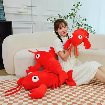 Смешная кукла-рак, креативная милая плюшевая игрушка-подушка, свадебный подарок, рекомендация ночного рынка 50cm [about 0.3kg]