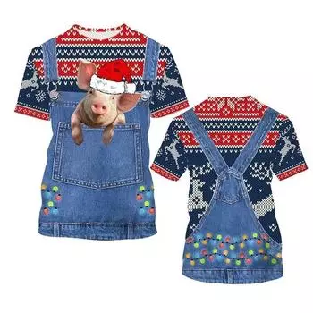 Смешная летняя мужская женская футболка, аниме-футболка с 3D-принтом, мужская одежда, ковбойские графические футболки, большие размеры, короткий рукав, модные топы XS