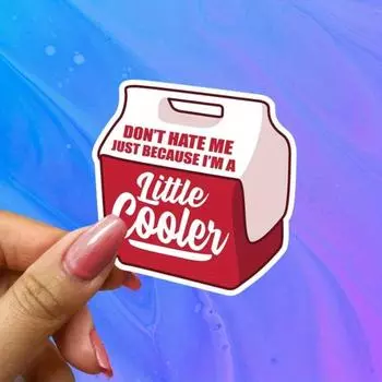 Смешная наклейка на кулер - Не ненавидьте меня, наклейка на ноутбук, наклейка на бутылку воды 3inch/7.62cm 5pc