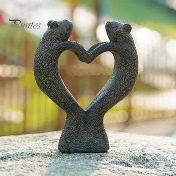 Смешная парная лягушка, скульптура из смолы, устойчивая к ультрафиолетовому излучению, широко используемая романтическая парная скульптура, украшение для сада Frog