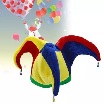 Смешная шляпа Клоунская шляпа Клоунская шляпа для выступлений Аксессуары для нарядов One Size красный