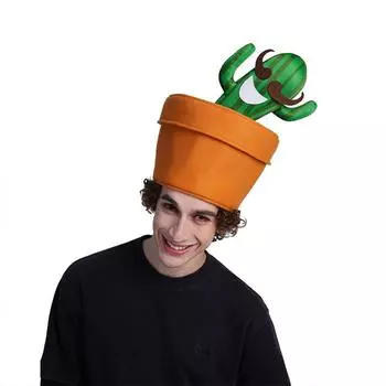Смешная шляпа в виде растения, шляпа для сценического реквизита на Хэллоуин, шляпа для пары, добавляющая веселой атмосферы, доступны различные стили One Size