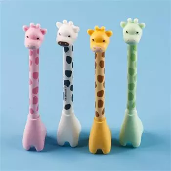 Смешная стоячая ручка-жираф канцелярские принадлежности 0,38 мм красивая эстетичная милая ручка для письма креативная кавайная гелевая ручка-жираф декор стола