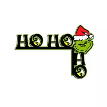 Смешной Гринч Рождественское украшение на дверной проем Угловой декор Украшения Деревянная табличка