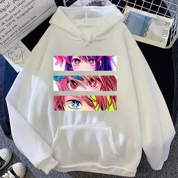 Смешные аниме-глаза с принтом толстовки модные женские мужские осенне-зимние толстовки женские уличные свитера XS