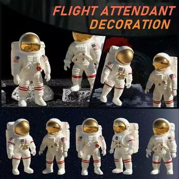 Смешные фигурки астронавтов, Интересная фигурка астронавта, Украшение домашнего рабочего стола One Size