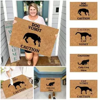 Смешные ковры с животными, различные маленькие лозунги с животными, забавные стили домашних декоративных ковриков One Size
