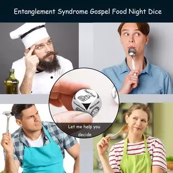 Смешные Креативные Модные Игральные Кости Для Друзей, Интересующихся Компульсивным Расстройством Евангелие Еда Решение Игральные Кости One Size