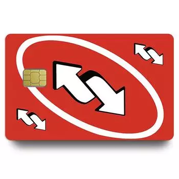 Смешные слова Аниме ПВХ Молодежная кредитная карта Дебетовая карта Наклейка Пленка Чехол Передняя лента Для Маленького Большого Чипа Без Чипа красный