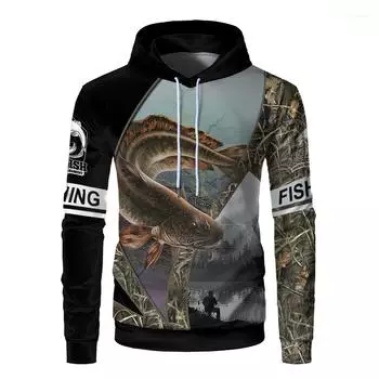 Смешные животные окунь марлин рыбалка мужская толстовка с капюшоном Fisher 3D печатные модные толстовки повседневная Harajuku женская одежда для рыб свитшот S