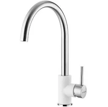 Смеситель Alveus Elza белый/сталь 1129025