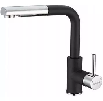 Смеситель Alveus Siros черный+хром 2090791