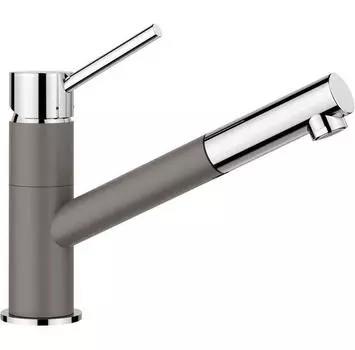 Смеситель Blanco Kano-S Silgranit-Look серый/хром 526952