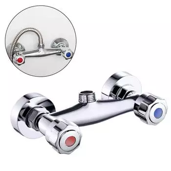 Смеситель для душа с двойным управлением, настенный смесительный клапан, смеситель для горячей и холодной воды, двойной переключатель, смеситель для душа в ванной комнате, кран