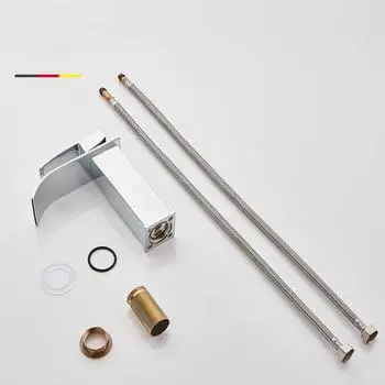 Смеситель для холодной воды, хромированный смеситель с одной ручкой, смеситель для воды, раковина для ванной комнаты