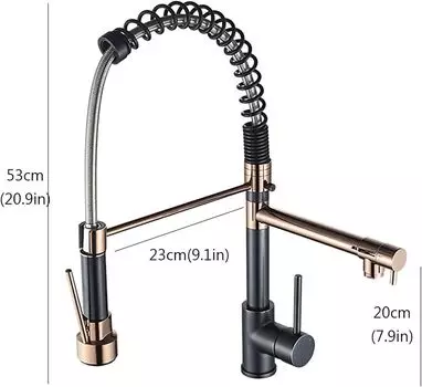 Смеситель для кухни и мойки Однорычажный смеситель с распылителем на 360°