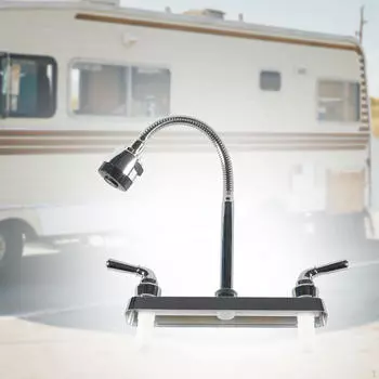 Смеситель для кухни на колесах, аксессуары для смесителей для ванной комнаты, раковина с двумя ручками для стирки, прачечная