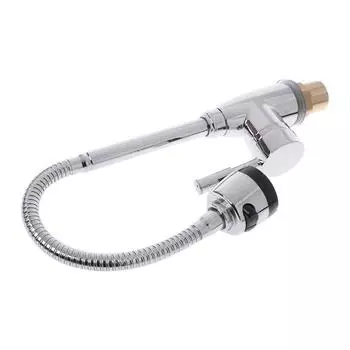 Смеситель для кухонного водопровода из твердого цинкового сплава, смеситель для холодной и горячей воды, одно отверстие A