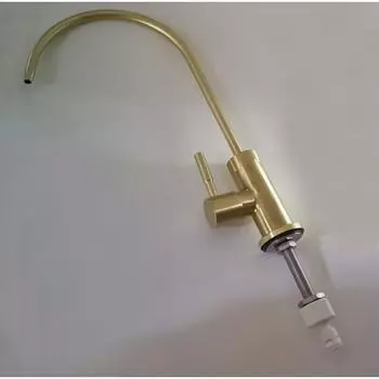 Смеситель для кухонной раковины из нержавеющей стали с золотой шлифовкой, вращающийся кран для питьевой холодной воды G1144 золотой