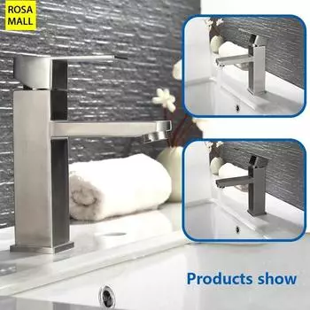 Смеситель для раковины и ванной комнаты, настенный смеситель для горячей и холодной воды, водопадный излив, одна ручка, одно отверстие, смеситель для раковины для ванной комнаты