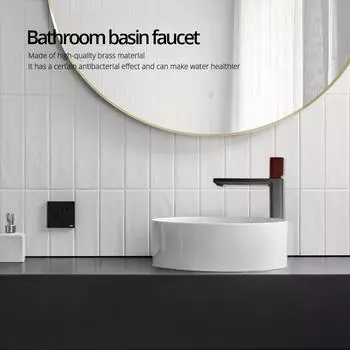 Смеситель для раковины, смеситель для ванной из бронзы, квадратный смеситель для мойки, однорычажный смеситель для горячей и холодной воды, монтируемый на бортике, комбинированные цвета